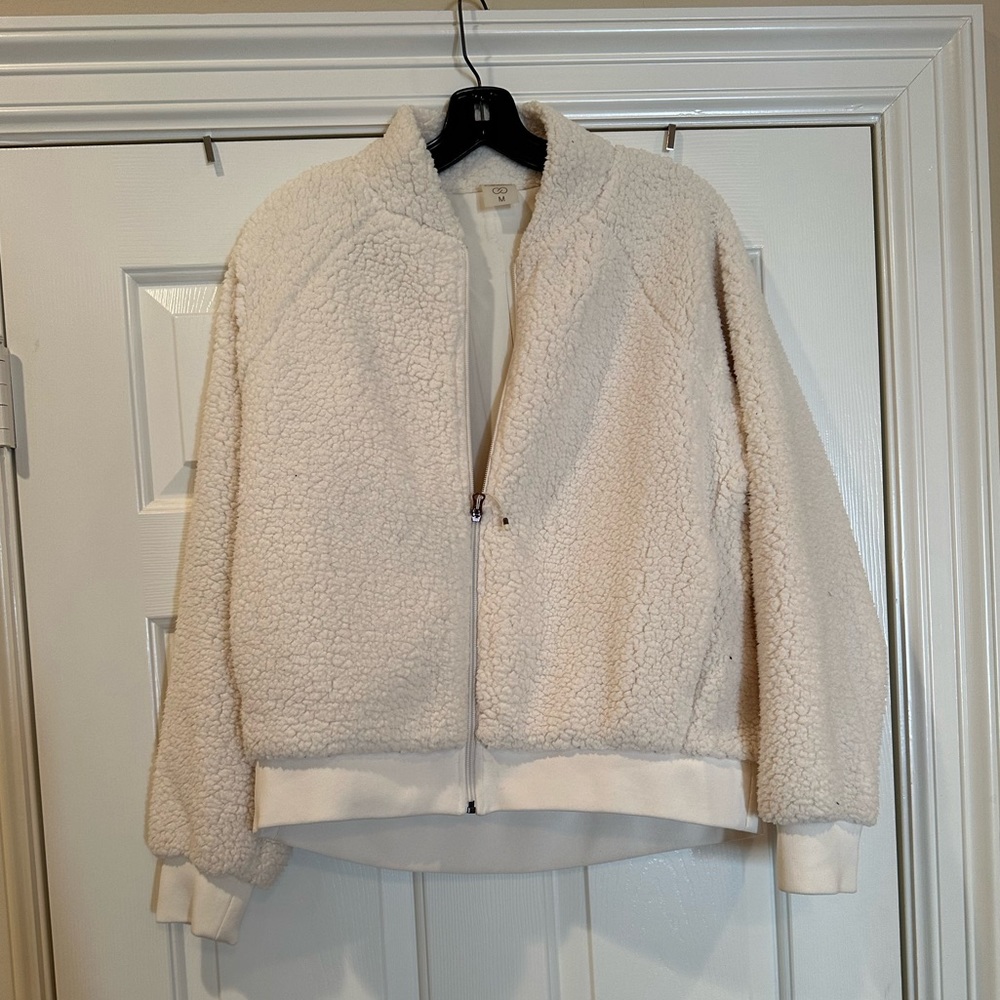 Carrie Underwood White Teddy Jacket